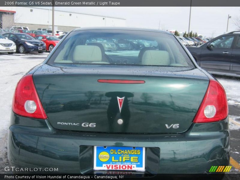 Emerald Green Metallic / Light Taupe 2006 Pontiac G6 V6 Sedan