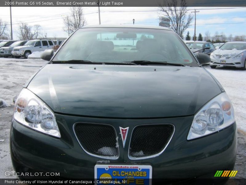 Emerald Green Metallic / Light Taupe 2006 Pontiac G6 V6 Sedan