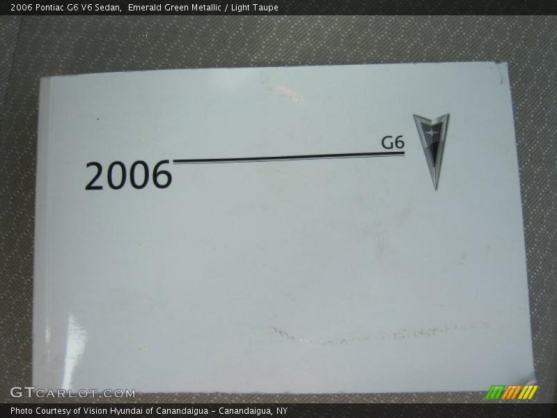 Emerald Green Metallic / Light Taupe 2006 Pontiac G6 V6 Sedan
