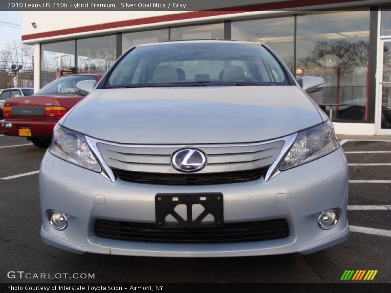 Silver Opal Mica / Gray 2010 Lexus HS 250h Hybrid Premium