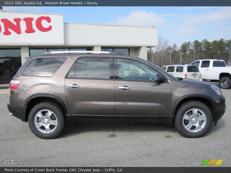 Medium Brown Metallic / Ebony 2011 GMC Acadia SLE