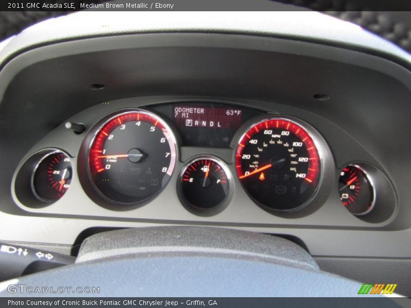 Medium Brown Metallic / Ebony 2011 GMC Acadia SLE