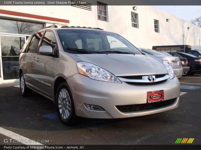 Silver Shadow Pearl / Fawn 2008 Toyota Sienna Limited