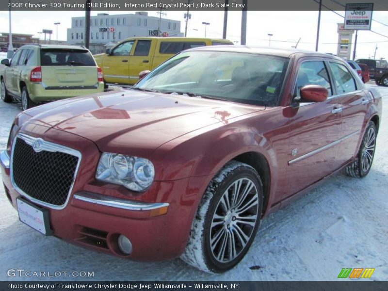 Inferno Red Crystal Pearl / Dark Slate Gray 2008 Chrysler 300 Touring DUB Edition