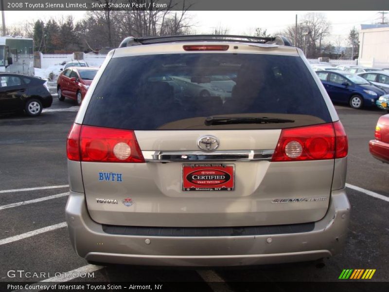 Silver Shadow Pearl / Fawn 2008 Toyota Sienna Limited