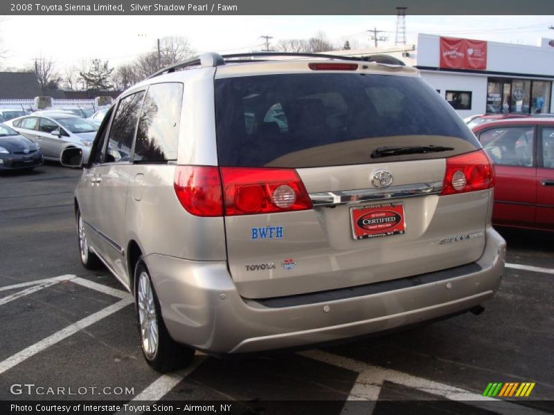 Silver Shadow Pearl / Fawn 2008 Toyota Sienna Limited