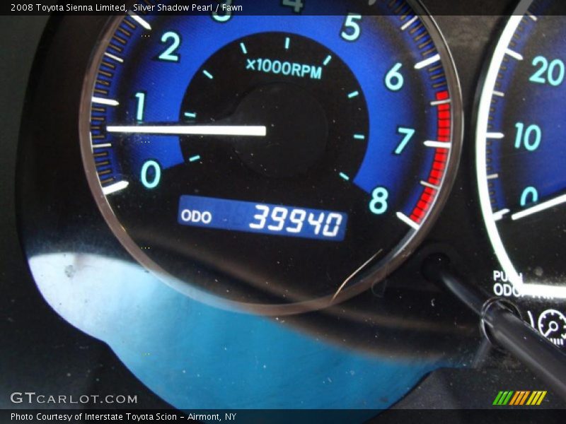 Silver Shadow Pearl / Fawn 2008 Toyota Sienna Limited