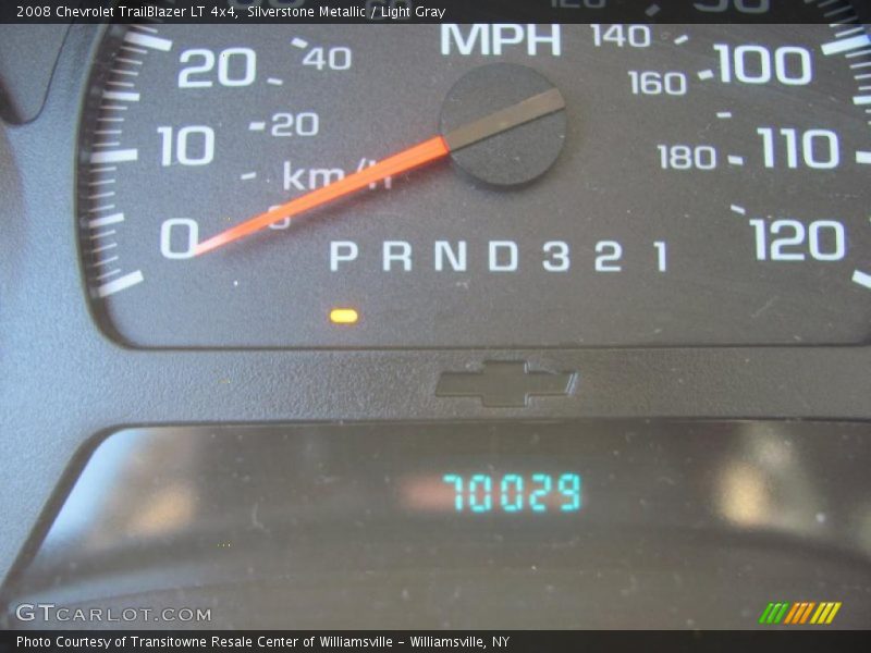 Silverstone Metallic / Light Gray 2008 Chevrolet TrailBlazer LT 4x4