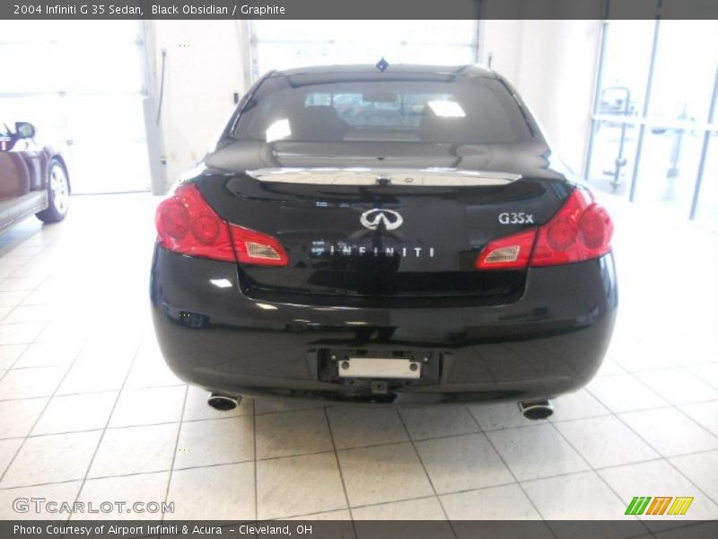Black Obsidian / Graphite 2004 Infiniti G 35 Sedan