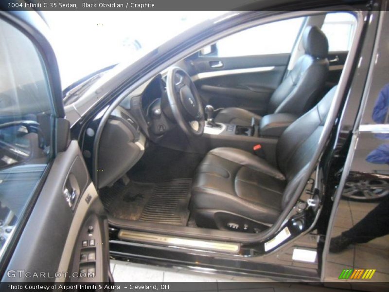 Black Obsidian / Graphite 2004 Infiniti G 35 Sedan
