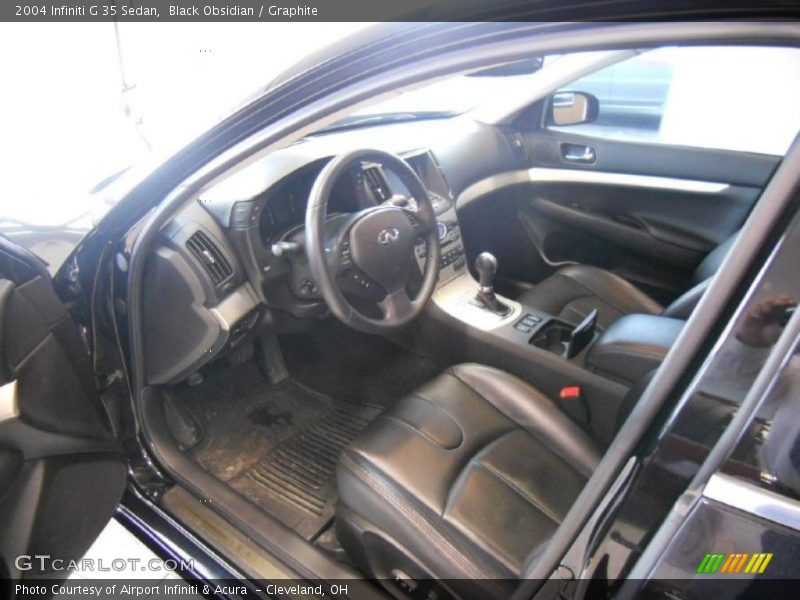 Black Obsidian / Graphite 2004 Infiniti G 35 Sedan