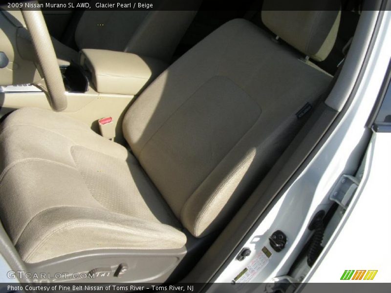 Glacier Pearl / Beige 2009 Nissan Murano SL AWD