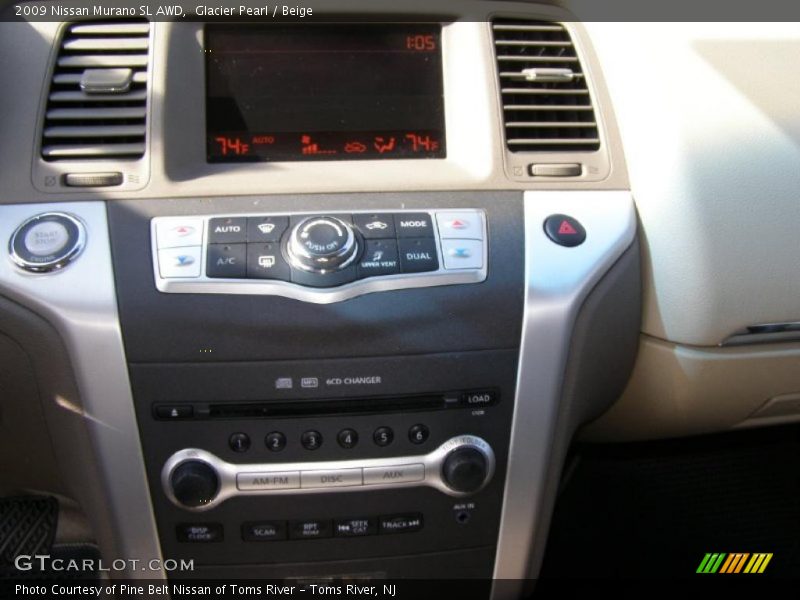 Glacier Pearl / Beige 2009 Nissan Murano SL AWD