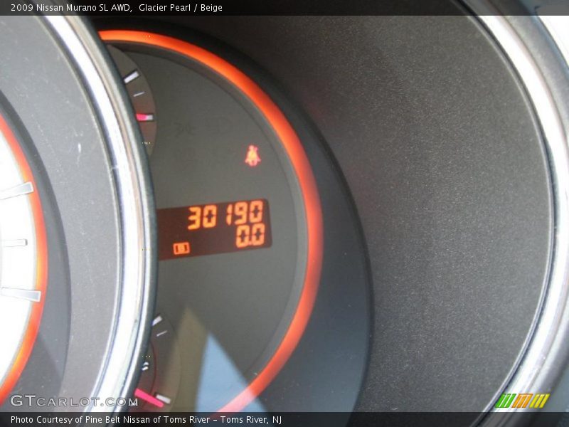 Glacier Pearl / Beige 2009 Nissan Murano SL AWD