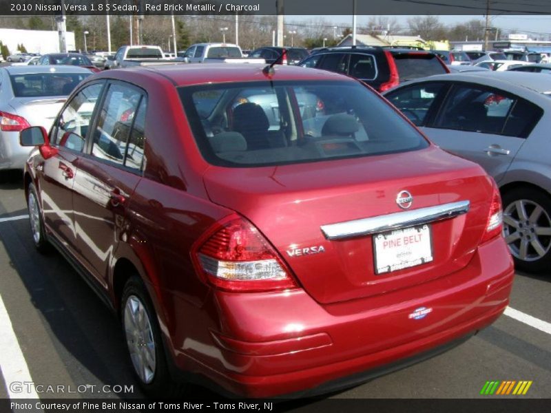 Red Brick Metallic / Charcoal 2010 Nissan Versa 1.8 S Sedan