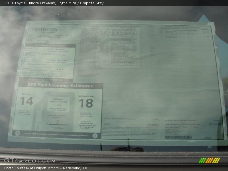 Pyrite Mica / Graphite Gray 2011 Toyota Tundra CrewMax