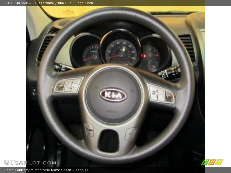 Clear White / Black Soul Logo Cloth 2010 Kia Soul +