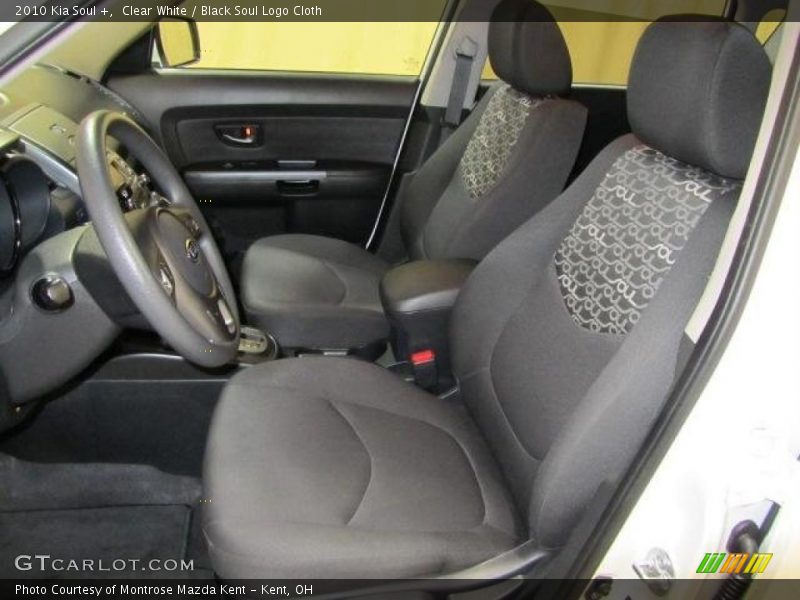 Clear White / Black Soul Logo Cloth 2010 Kia Soul +