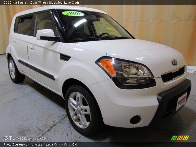 Clear White / Black Soul Logo Cloth 2010 Kia Soul +