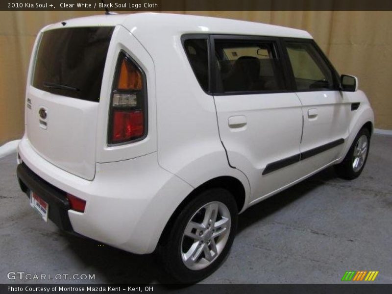 Clear White / Black Soul Logo Cloth 2010 Kia Soul +
