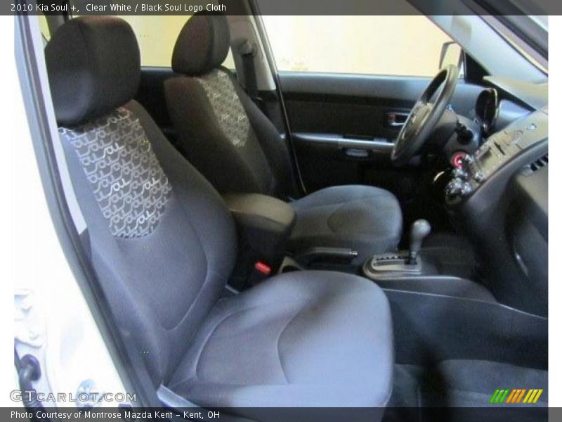 Clear White / Black Soul Logo Cloth 2010 Kia Soul +