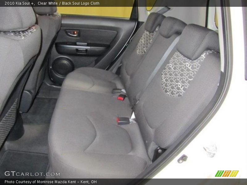 Clear White / Black Soul Logo Cloth 2010 Kia Soul +