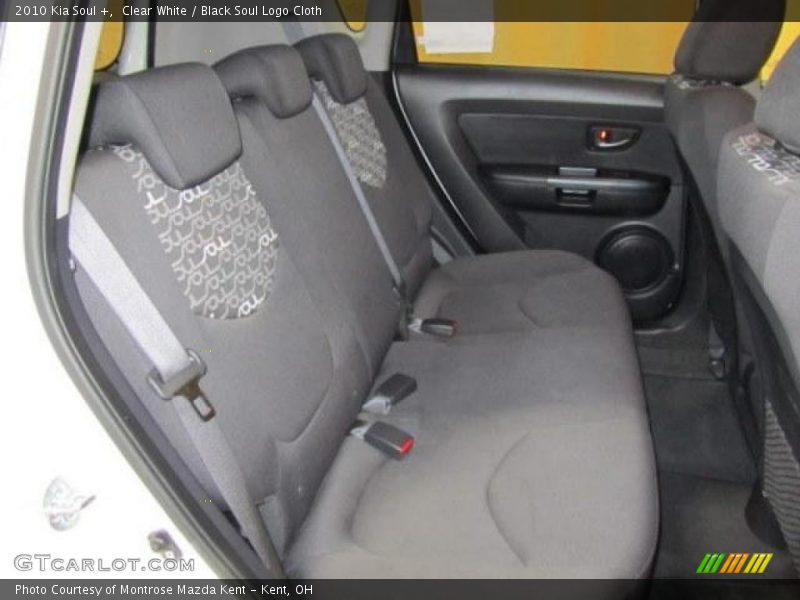 Clear White / Black Soul Logo Cloth 2010 Kia Soul +