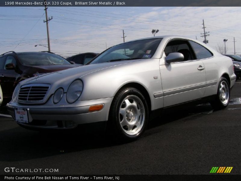 Brilliant Silver Metallic / Black 1998 Mercedes-Benz CLK 320 Coupe