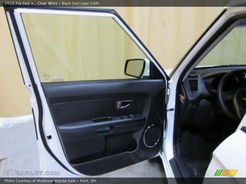 Clear White / Black Soul Logo Cloth 2010 Kia Soul +