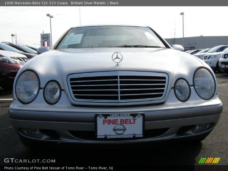 Brilliant Silver Metallic / Black 1998 Mercedes-Benz CLK 320 Coupe