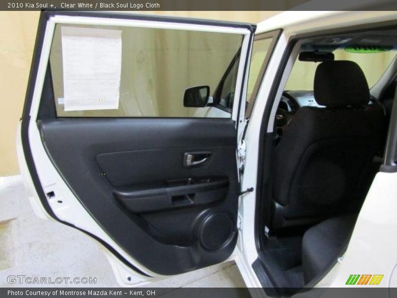 Clear White / Black Soul Logo Cloth 2010 Kia Soul +