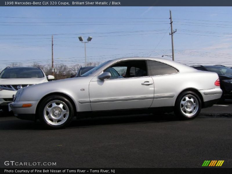 Brilliant Silver Metallic / Black 1998 Mercedes-Benz CLK 320 Coupe