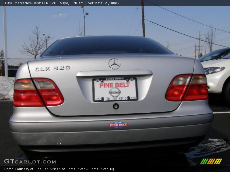 Brilliant Silver Metallic / Black 1998 Mercedes-Benz CLK 320 Coupe