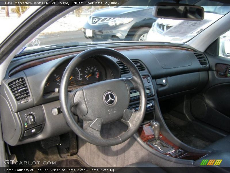 Brilliant Silver Metallic / Black 1998 Mercedes-Benz CLK 320 Coupe