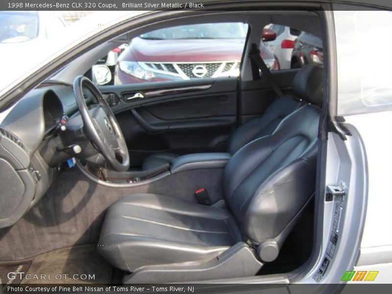 Brilliant Silver Metallic / Black 1998 Mercedes-Benz CLK 320 Coupe