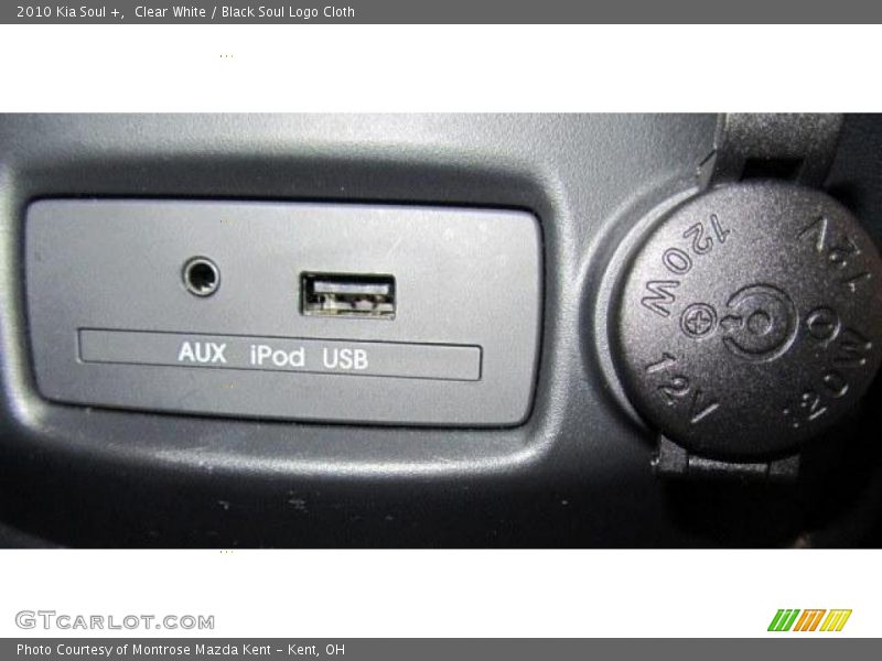 Clear White / Black Soul Logo Cloth 2010 Kia Soul +