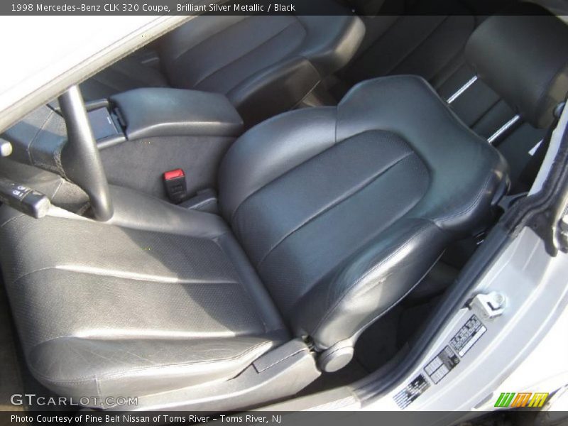 Brilliant Silver Metallic / Black 1998 Mercedes-Benz CLK 320 Coupe