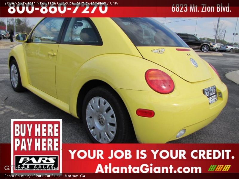 Sunflower Yellow / Gray 2004 Volkswagen New Beetle GL Coupe
