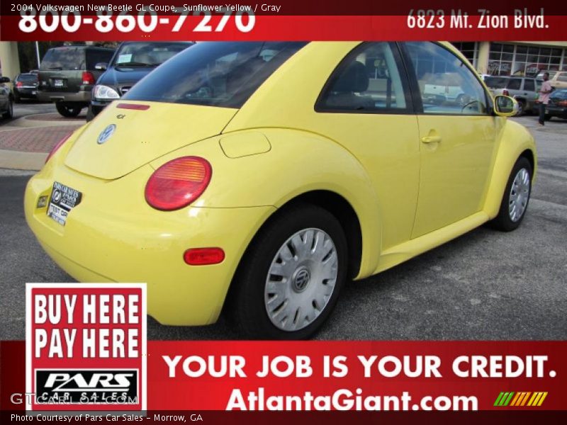 Sunflower Yellow / Gray 2004 Volkswagen New Beetle GL Coupe
