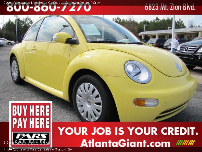 Sunflower Yellow / Gray 2004 Volkswagen New Beetle GL Coupe