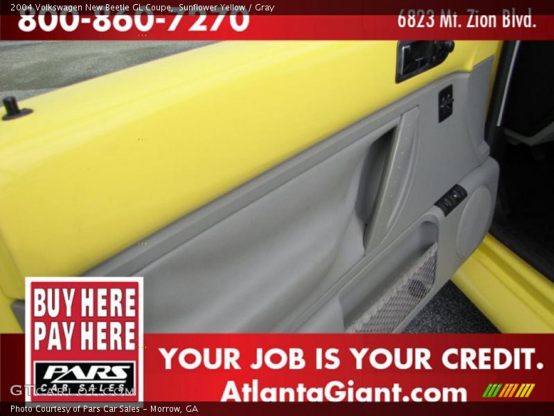Sunflower Yellow / Gray 2004 Volkswagen New Beetle GL Coupe