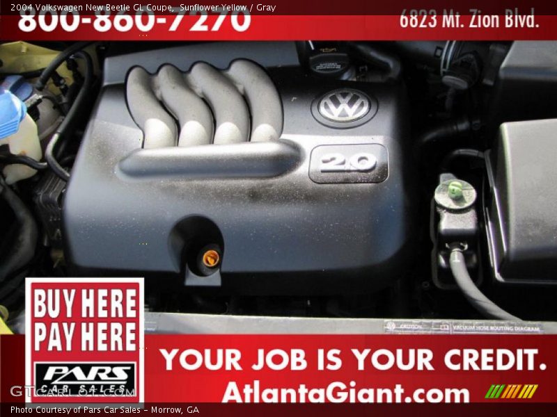 Sunflower Yellow / Gray 2004 Volkswagen New Beetle GL Coupe