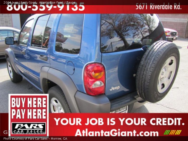Atlantic Blue Pearl / Taupe 2004 Jeep Liberty Sport