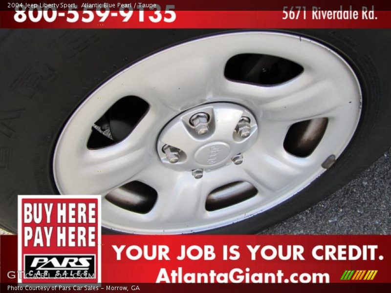 Atlantic Blue Pearl / Taupe 2004 Jeep Liberty Sport