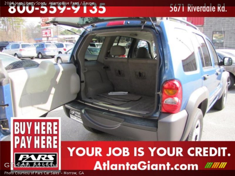Atlantic Blue Pearl / Taupe 2004 Jeep Liberty Sport