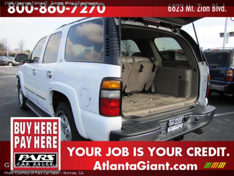 Summit White / Tan/Neutral 2006 Chevrolet Tahoe LT