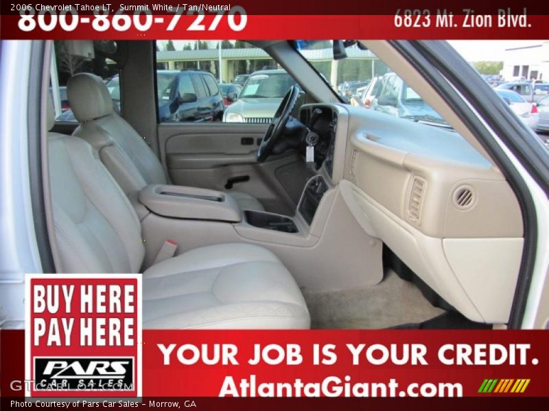 Summit White / Tan/Neutral 2006 Chevrolet Tahoe LT