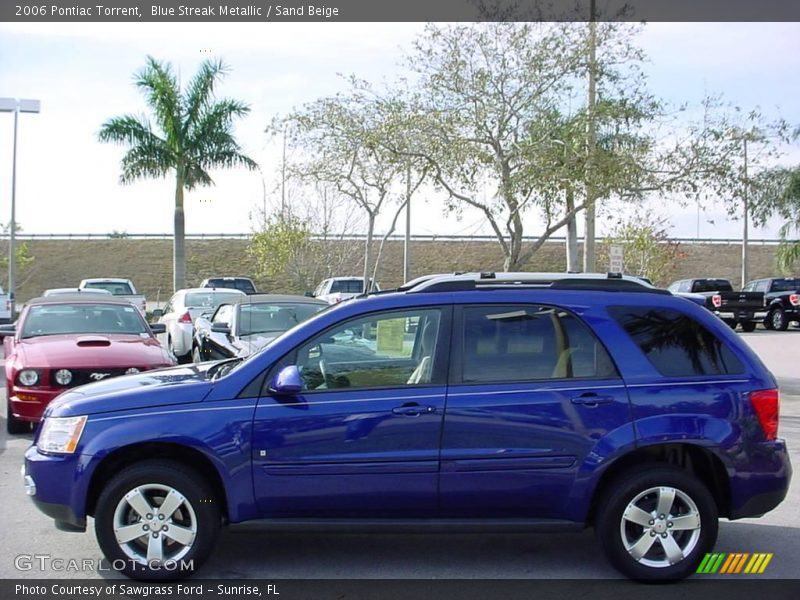 Blue Streak Metallic / Sand Beige 2006 Pontiac Torrent