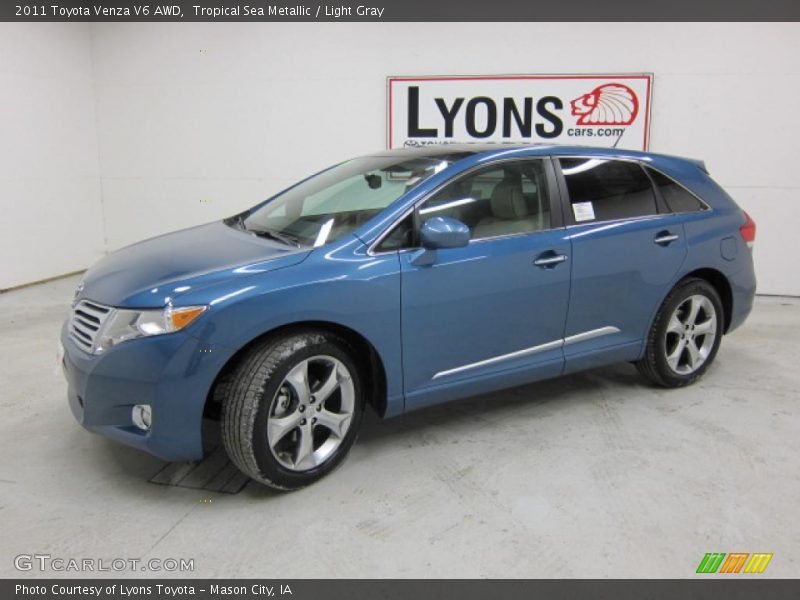 Tropical Sea Metallic / Light Gray 2011 Toyota Venza V6 AWD