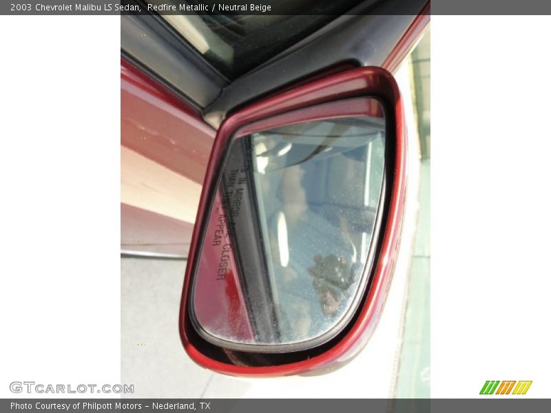 Redfire Metallic / Neutral Beige 2003 Chevrolet Malibu LS Sedan